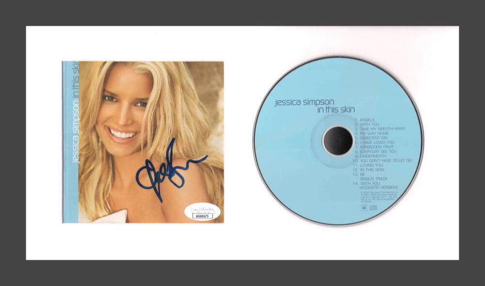 Jessica Simpson Signed Autograph In This Skin Framed CD Display - Rare JSA COA
