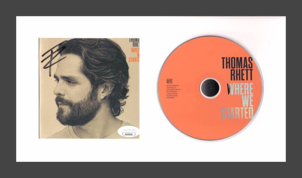 Thomas Rhett Signed Autograph Where We Started Framed CD Display - JSA COA
