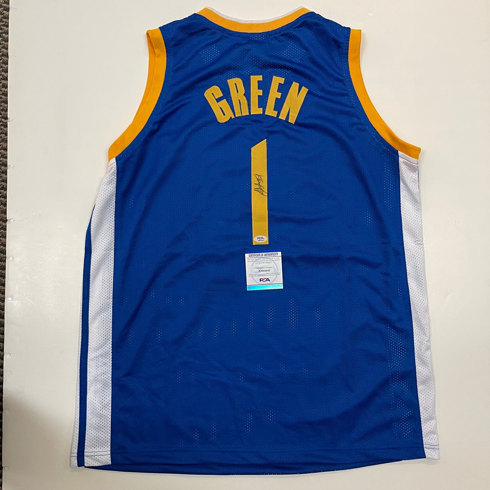 JaMychal Green signed jersey PSA/DNA Golden State Warriors Autographed
