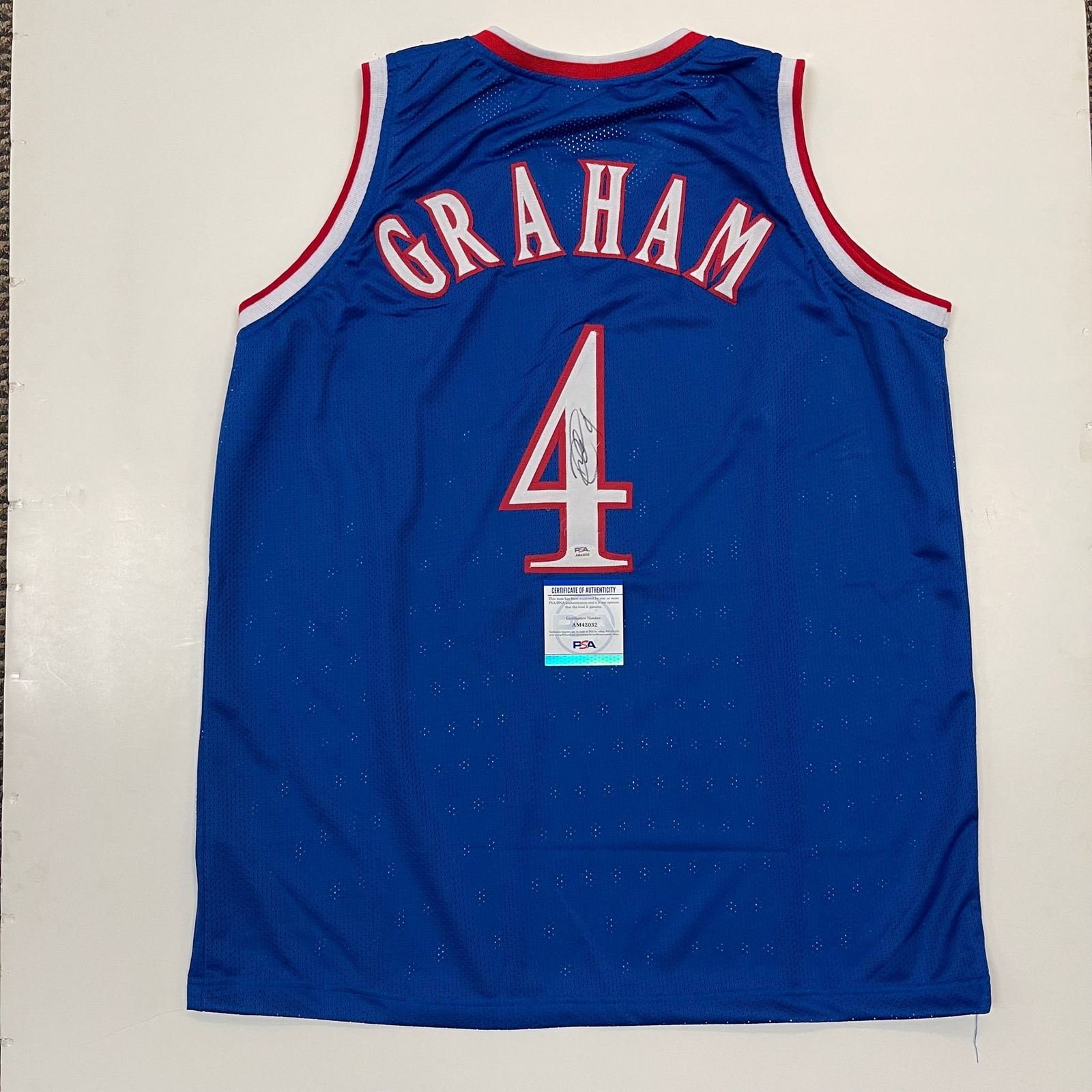 Devonte Graham signed jersey PSA/DNA Kansas Jayhawks Autographed
