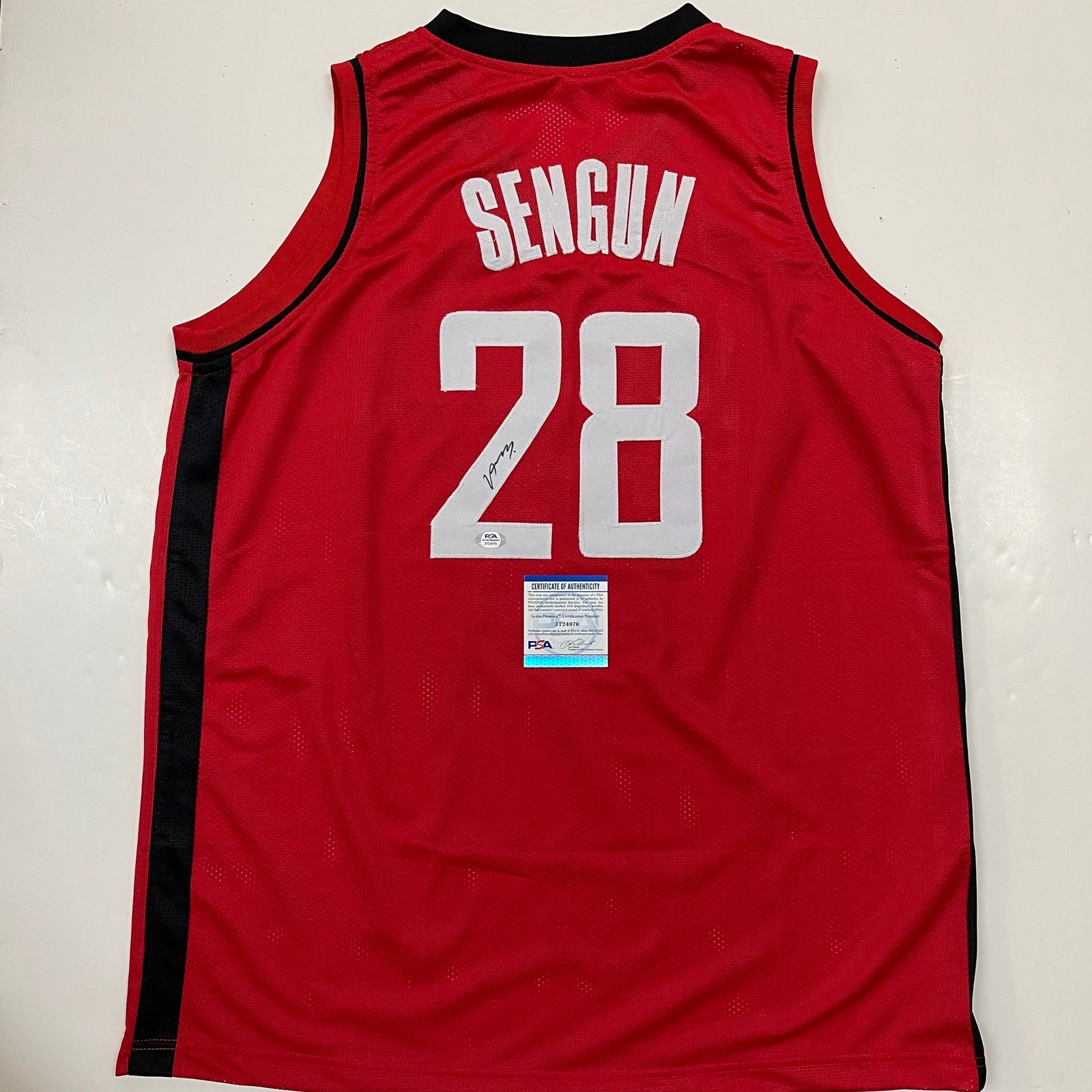 Alperen Segun signed jersey PSA/DNA Houston Rockets Autographed
