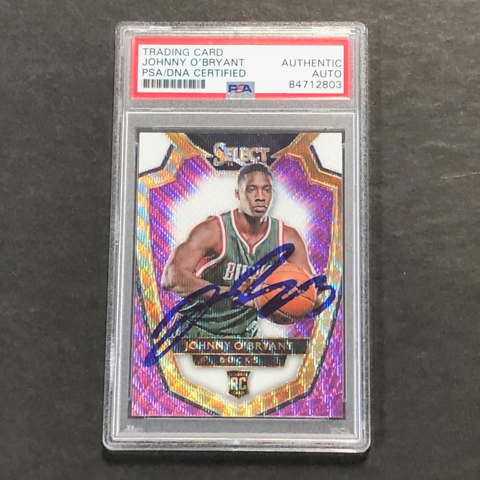 2014-15 Select Panini #189 Johnny O'Bryant Signed Card AUTO PSA/DNA Slabbed RC B
