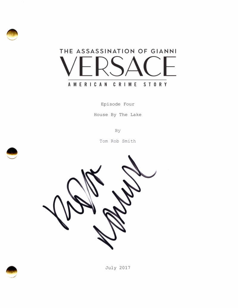 Edgar Ramirez Signed Autograph Assassination of Gianna Versace Episode Script
