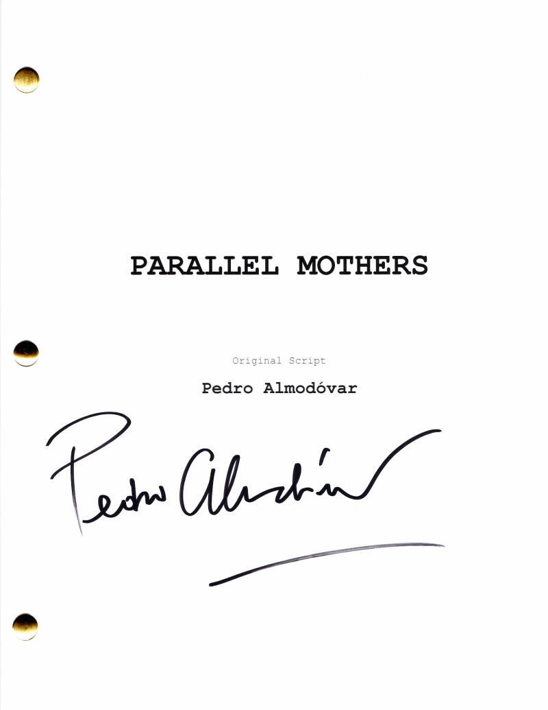 Pedro Almodovar Signed Autograph Parallel Mothers Movie Script - Penelope Cruz
