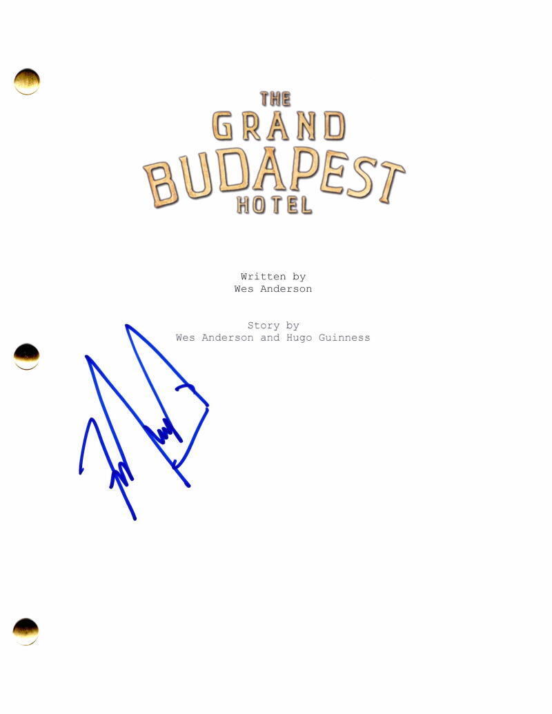 F Murray Abraham Signed Autograph Grand Budapest Hotel Movie Script Wes Anderson
