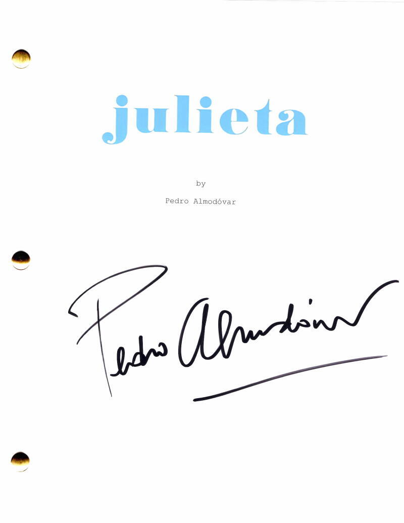 Pedro Almodovar Signed Autograph Julieta Movie Script - Volver Director Rare
