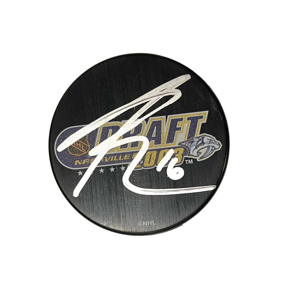 Paul Bissonnette Signed Autograph 2003 NHL Draft Hockey Puck - Barstool Sports
