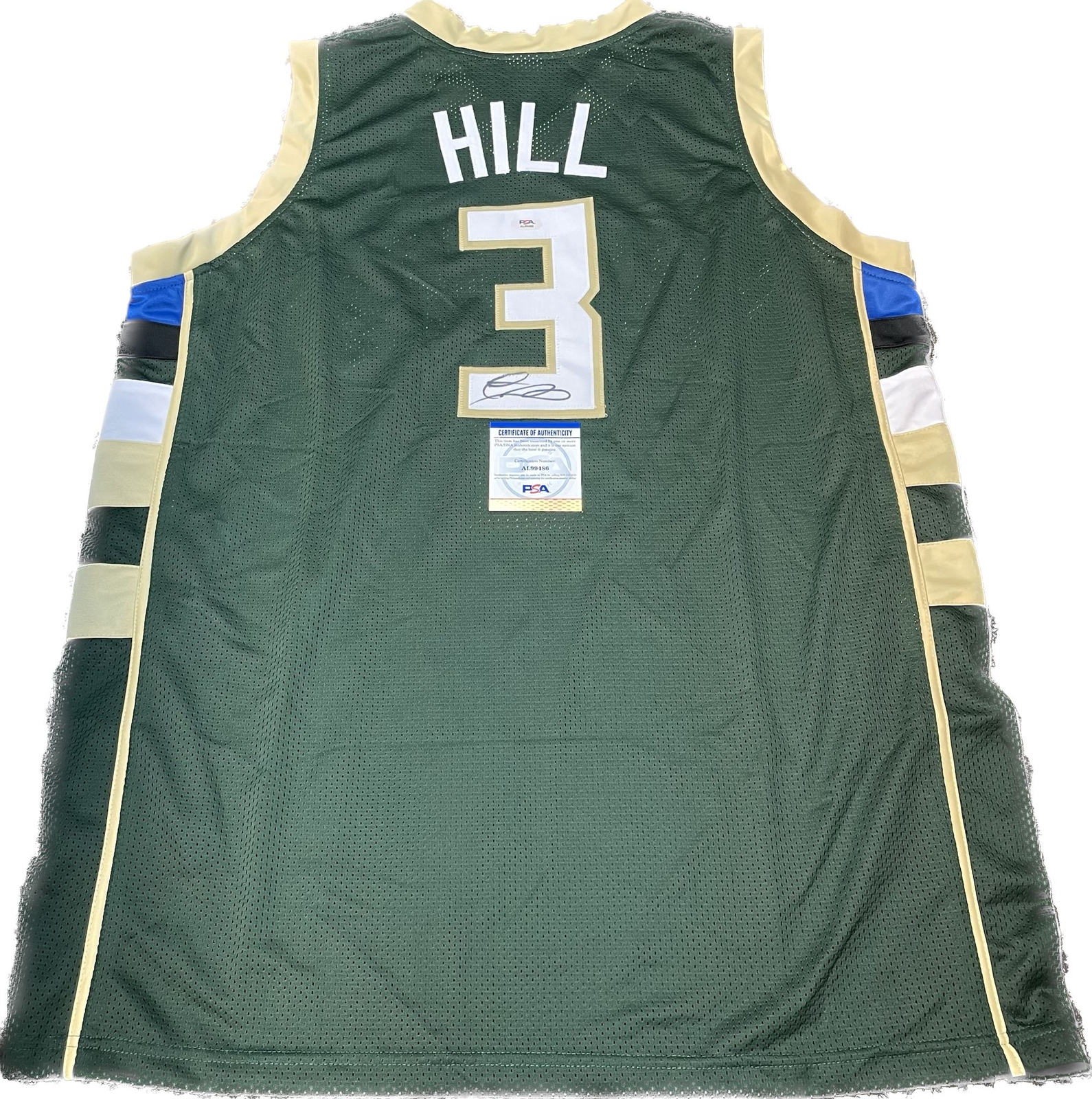 George Hill signed jersey PSA/DNA Milwaukee Bucks Autographed
