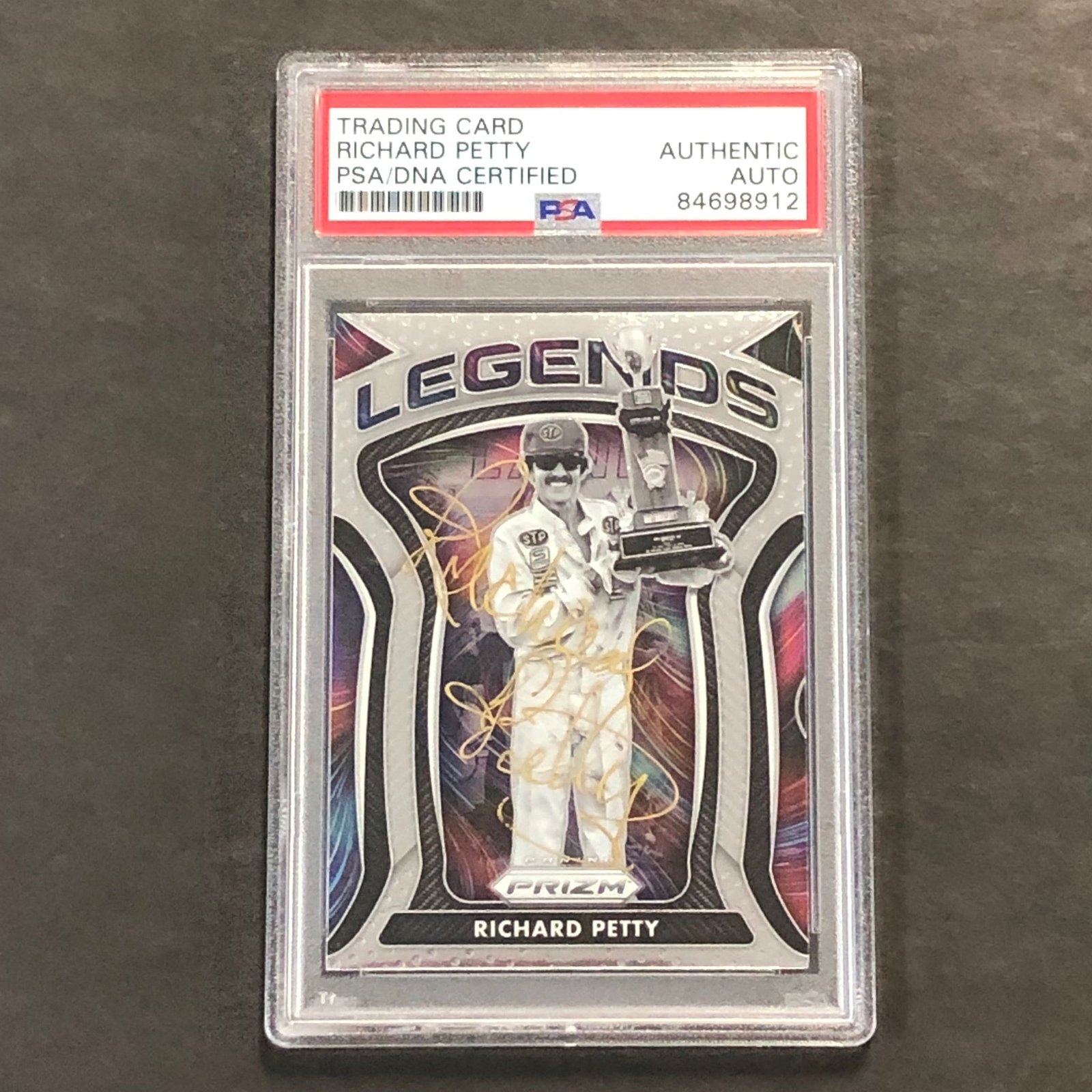 2021 Panini Prizm Racing #82 Richard Petty Signed Card AUTO PSA Slabbed Nascar
