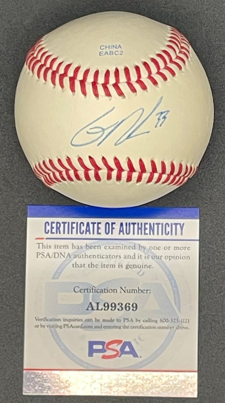 Glendon Rusch signed baseball PSA/DNA autographed
