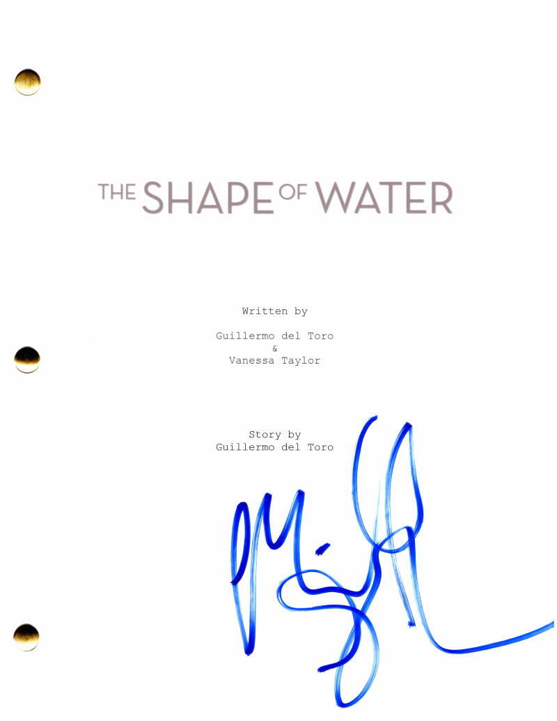 Michael Shannon Signed Autograph The Shape of Water Full Movie Script - Rare
