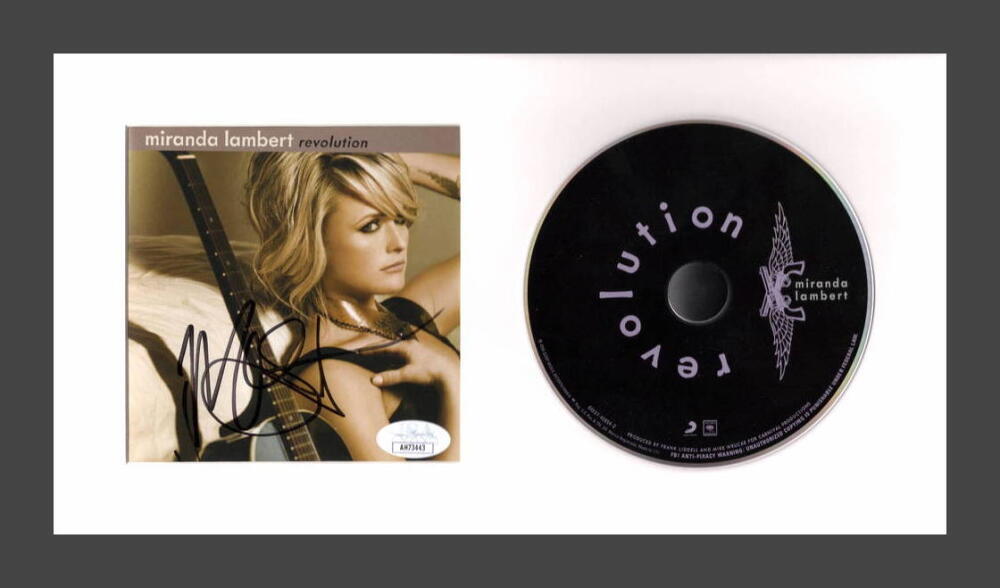 Miranda Lambert Signed Autograph Revolution Framed CD Display Ready to Hang! JSA

