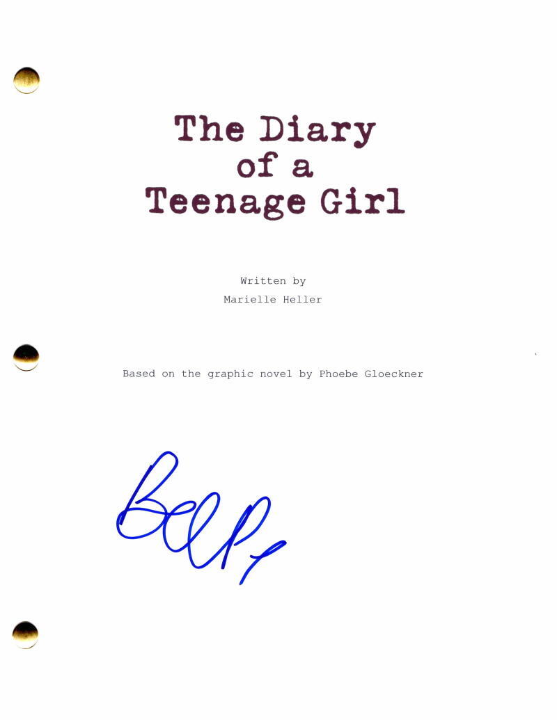 Bel Powley Signed Autograph The Diary of a Teenage Girl Full Movie Script
