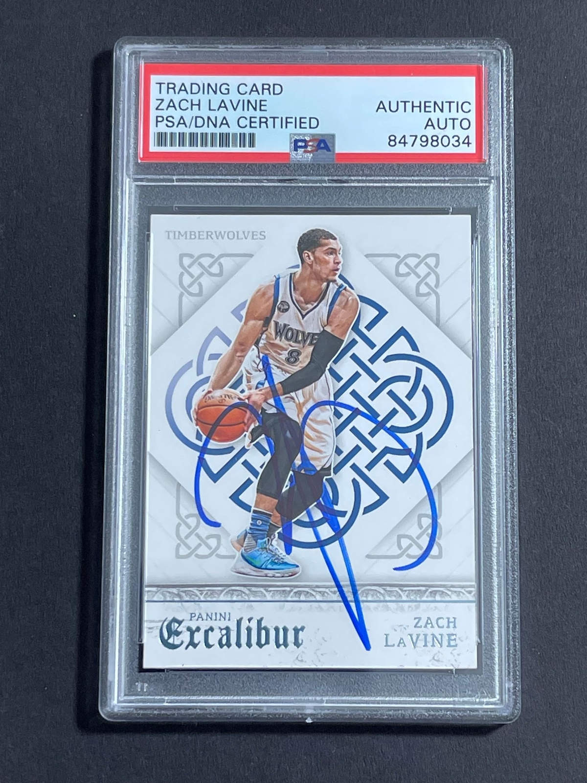 Copy of 2015 Panini Portraits #3 Zach LaVine Signed Card AUTO 10 PSA Slabbed Min
