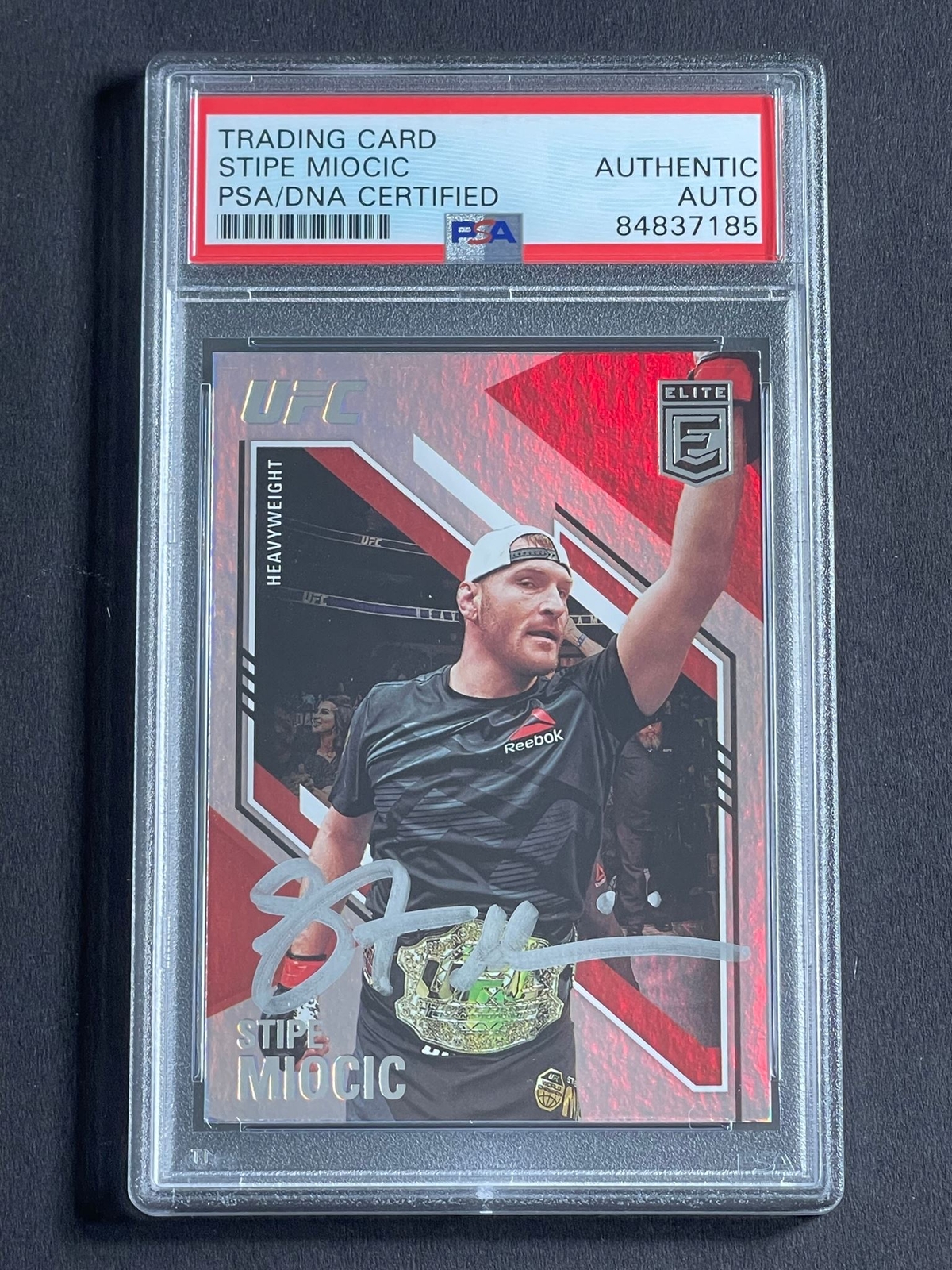 2021 Panini Chronicles Elite #150 Stipe Miocic Signed Card PSA Slabbed UFC
