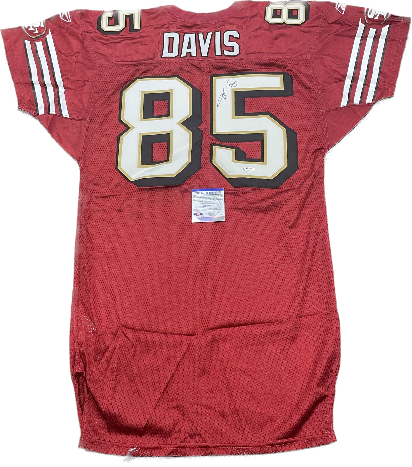 Vernon Davis signed Jersey PSA/DNA San Francisco 49ers Autographed
