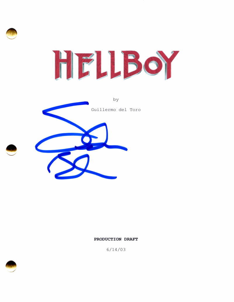 Selma Blair Signed Autograph Hellboy Full Movie Script - Guillermo del Toro
