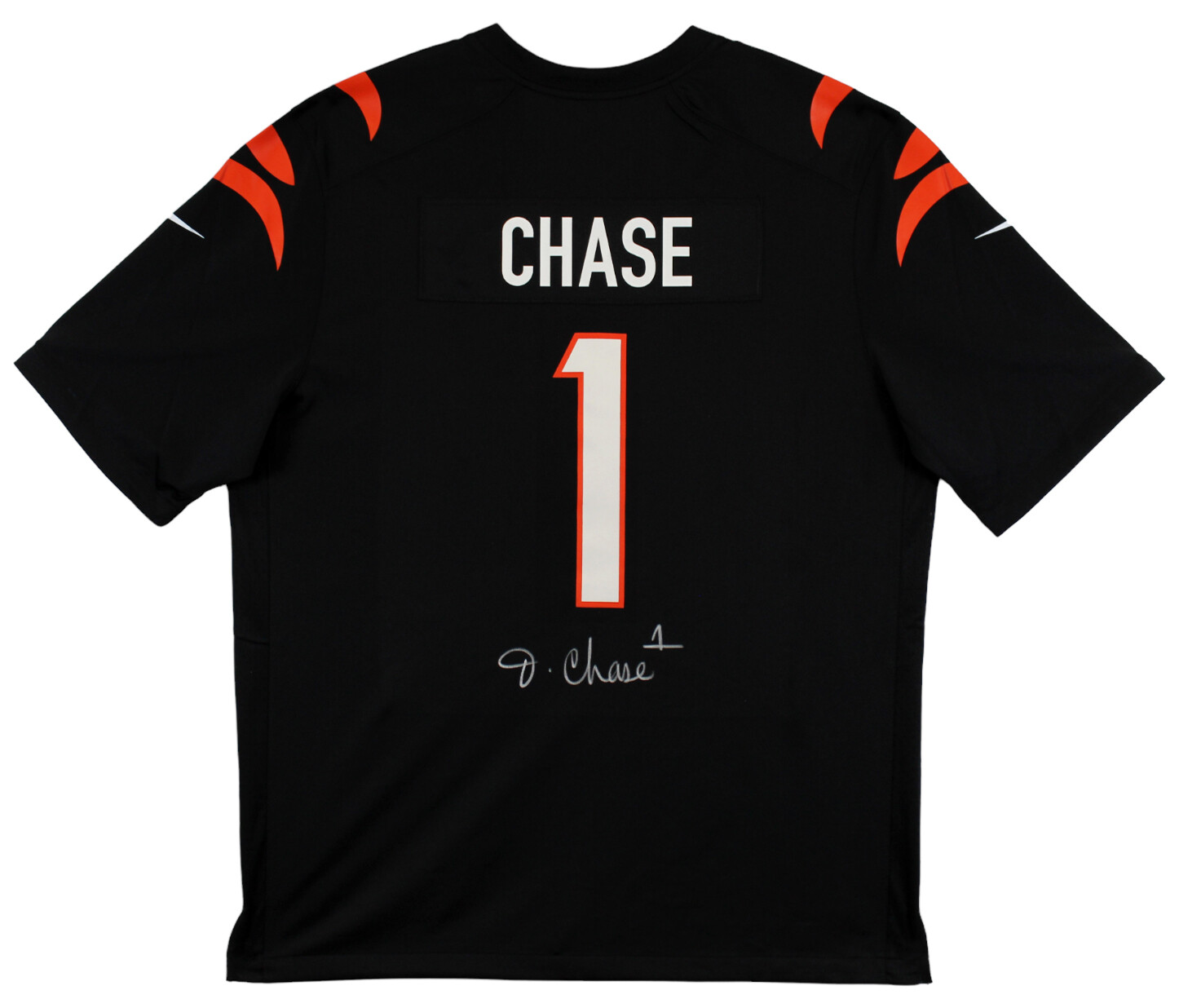 Bengals Ja'Marr Chase Authentic Signed Black Nike Game Jersey BAS Witnessed
