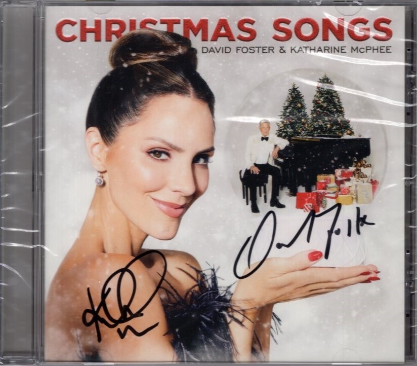 KATHARINE MCPHEE DAVID FOSTER Signed CHRISTMAS CD Insert Booklet w/ Hologram COA