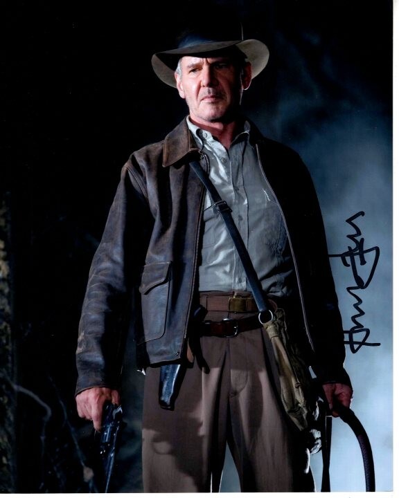 HARRISON FORD Signed 8x10 INDIANA JONES Photo w/ Hologram COA
