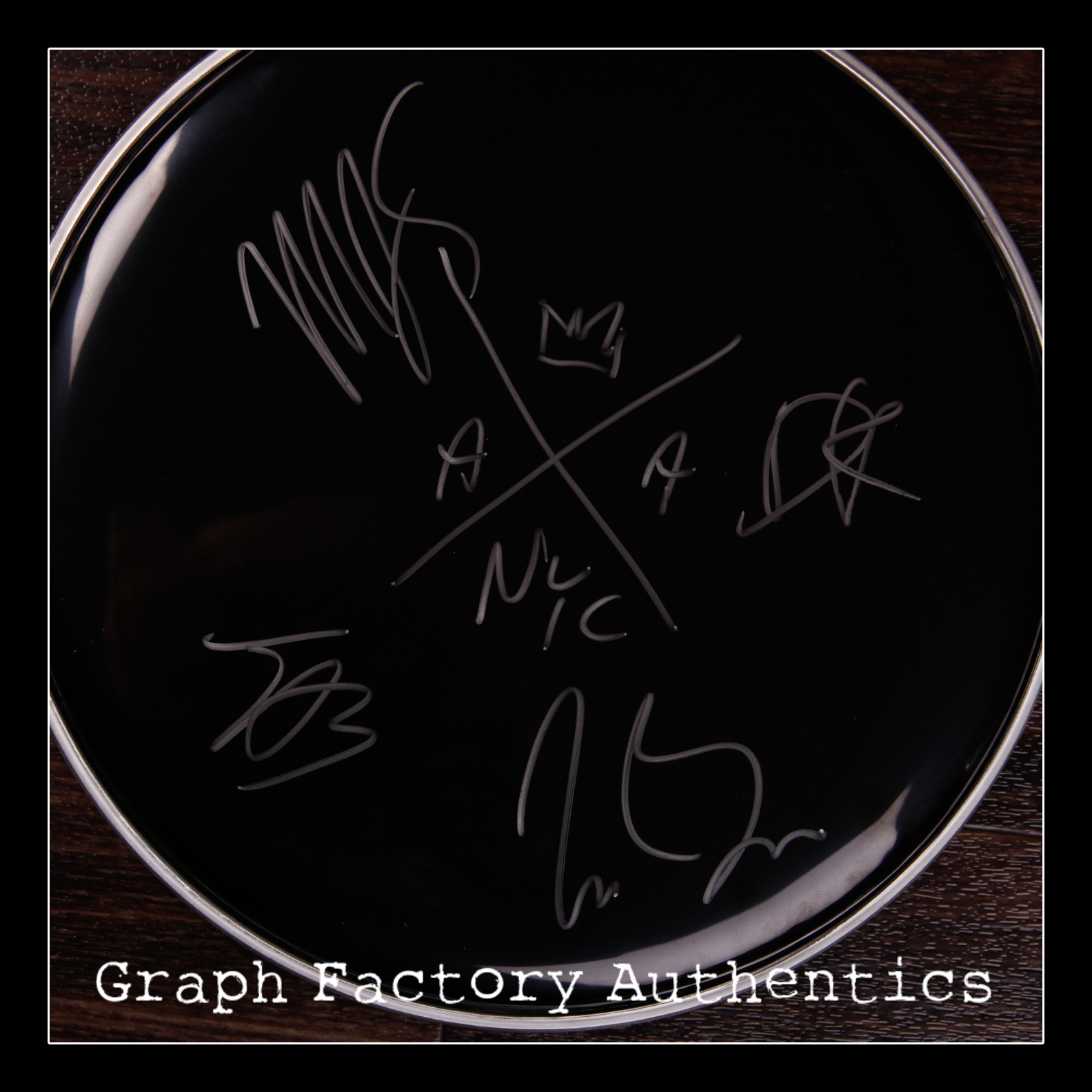 GFA Best Day of My Life * AMERICAN AUTHORS * Signed New Drumhead PROOF AD1 COA