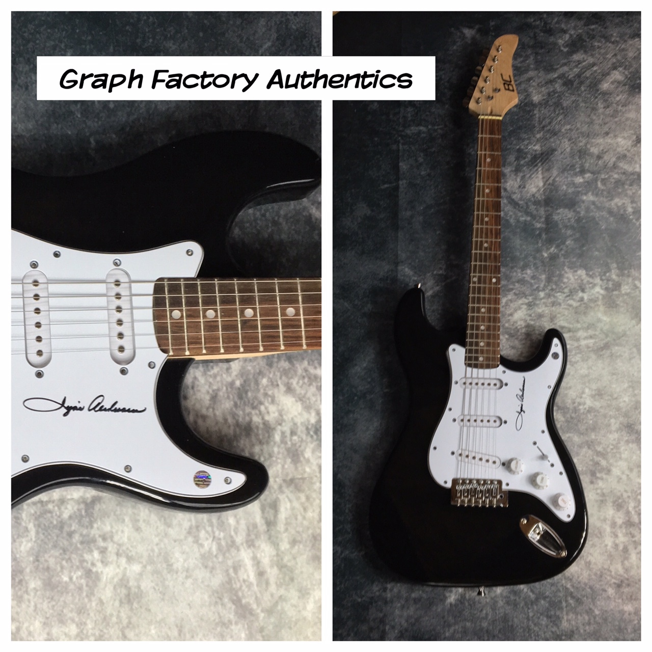 GFA Jefferson Airplane * SIGNE TOLY ANDERSON * Signed Electric Guitar AD1 COA