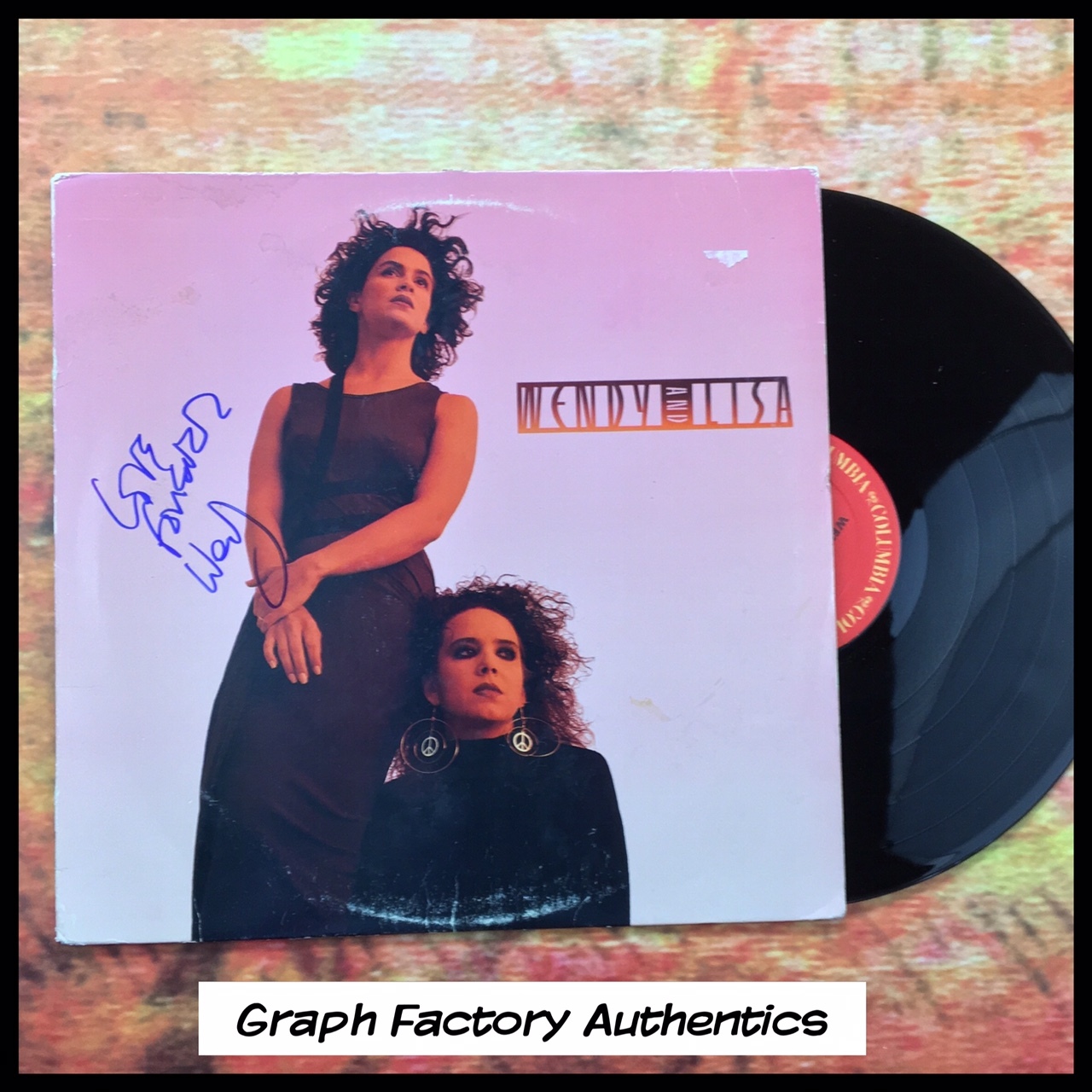 GFA Prince's Guitarist Revolution * WENDY MELVOIN * Signed Record Album COA