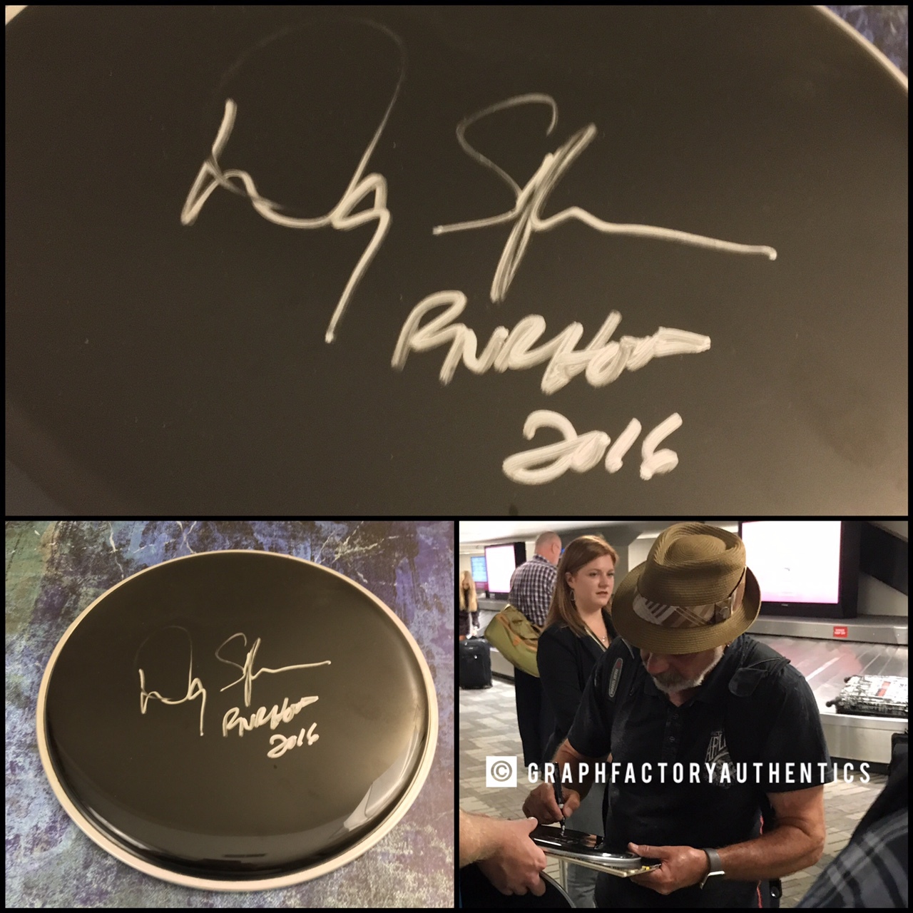 GFA Chicago Band Drummer * DANNY SERAPHINE * Signed 10