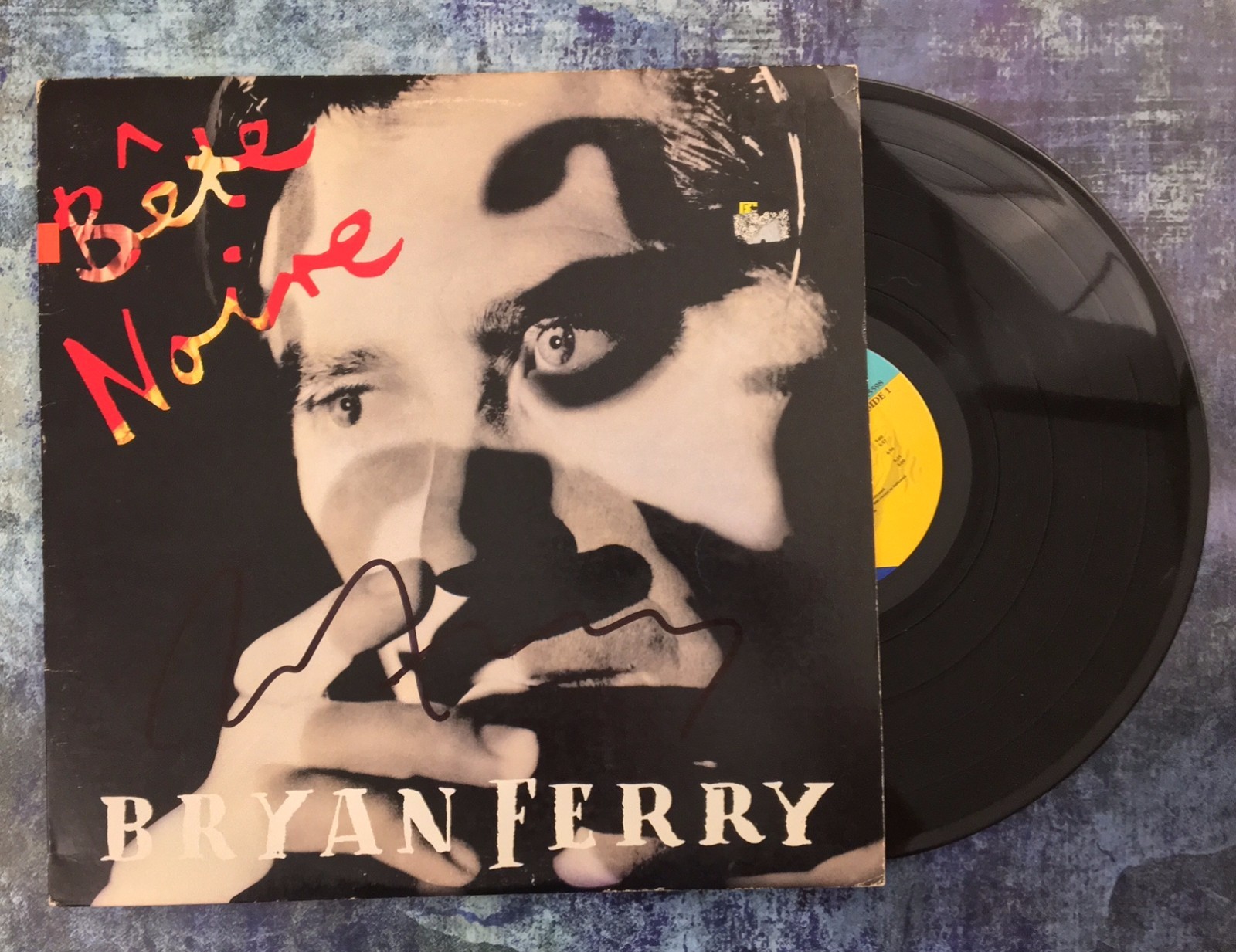 GFA Bête Noire * BRYAN FERRY * Signed Record Album EXACT PROOF AD1 COA
