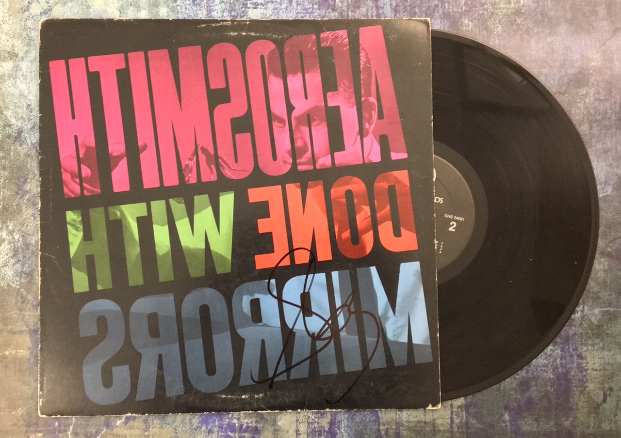 GFA Aerosmith Done with Mirros * STEVEN TYLER * Signed Record Album AD2 COA