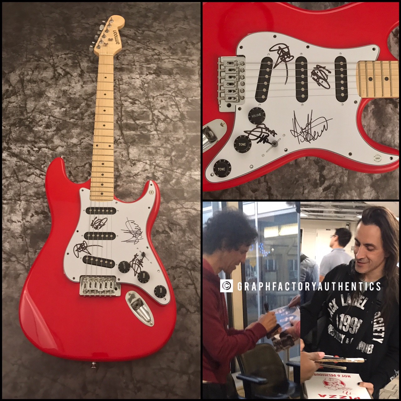 GFA Gary Cherone Band x4 * EXTREME * Signed Electric Guitar PROOF E2 COA