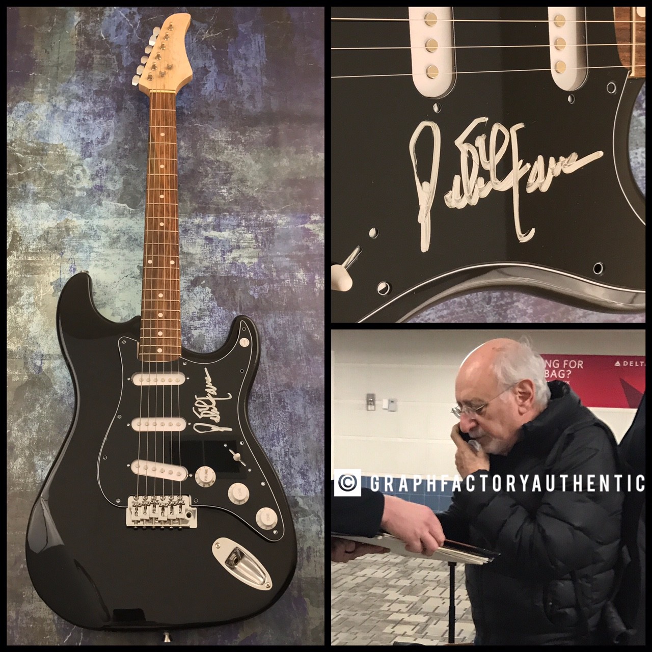 GFA Peter, Paul and Mary * PETER YARROW * Signed Electric Guitar PROOF COA