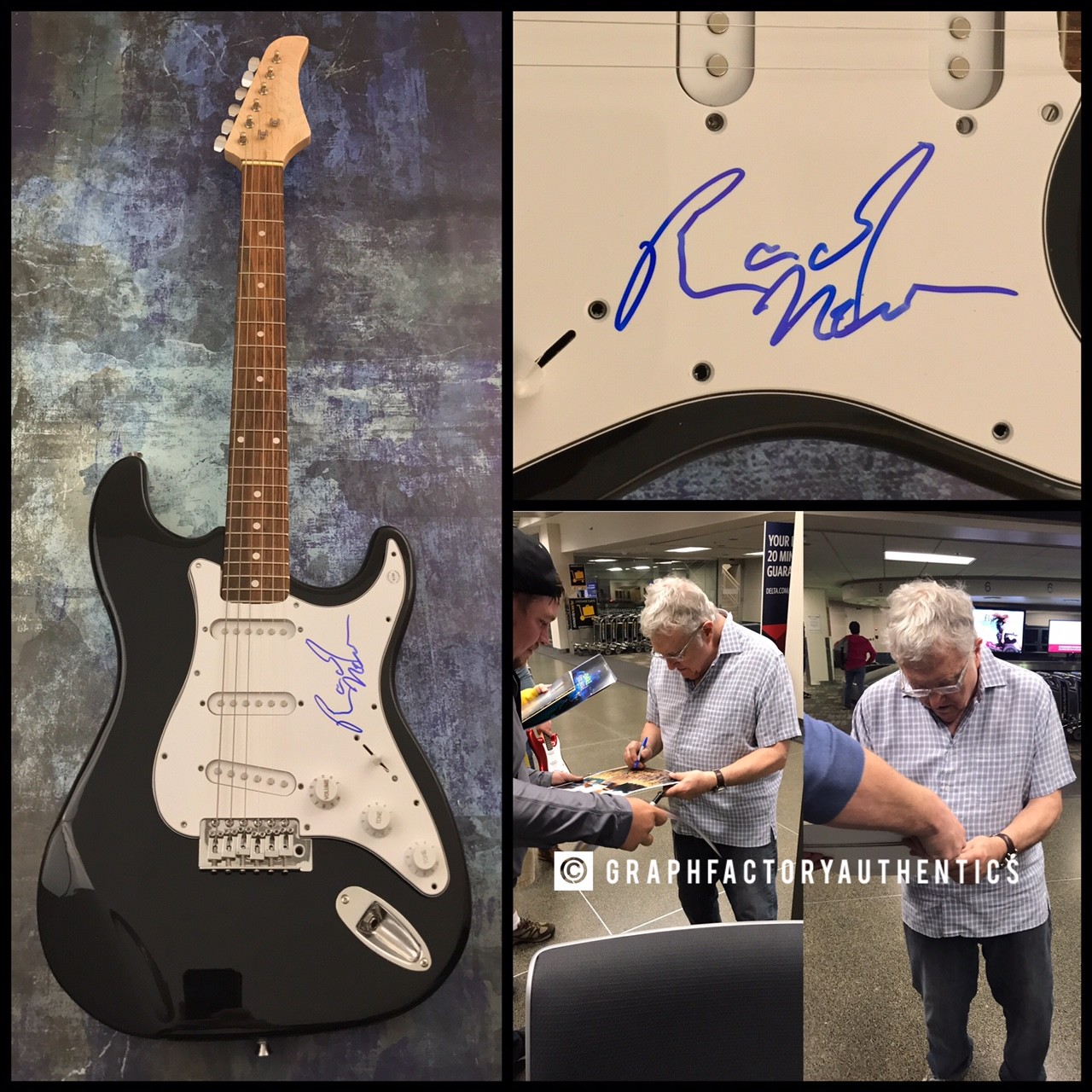 GFA Rock & Roll Hall of Fame * RANDY NEWMAN * Signed Electric Guitar PROOF COA