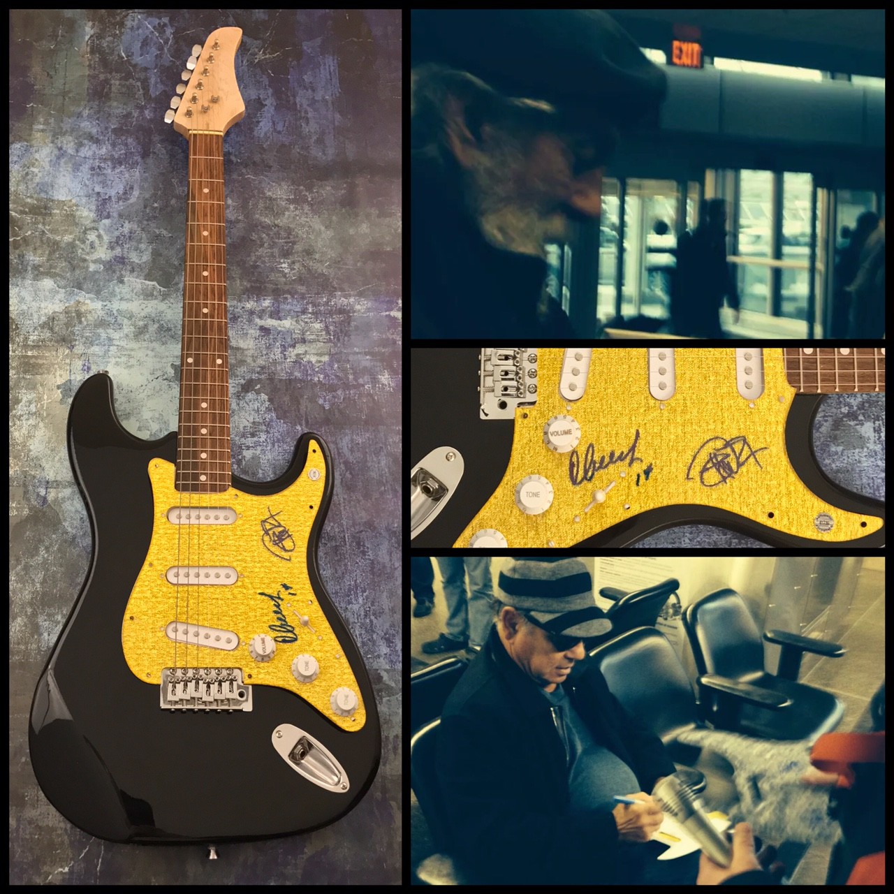 GFA Up in Smoke * CHEECH & CHONG * Signed Electric Guitar PROOF AD1 COA