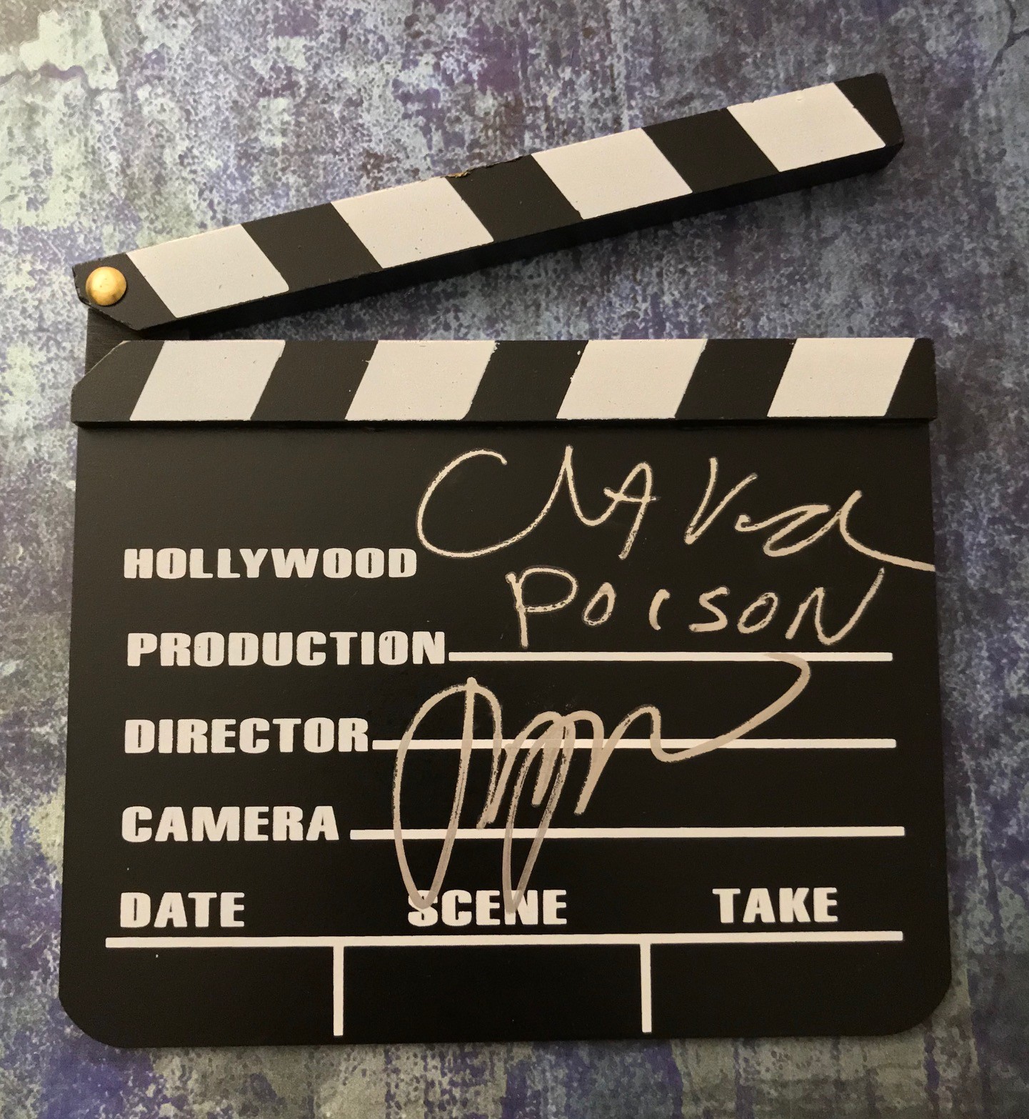 GFA Todd Haynes & Christine Vachon * POISON * Signed Director Clapboard AD2 COA