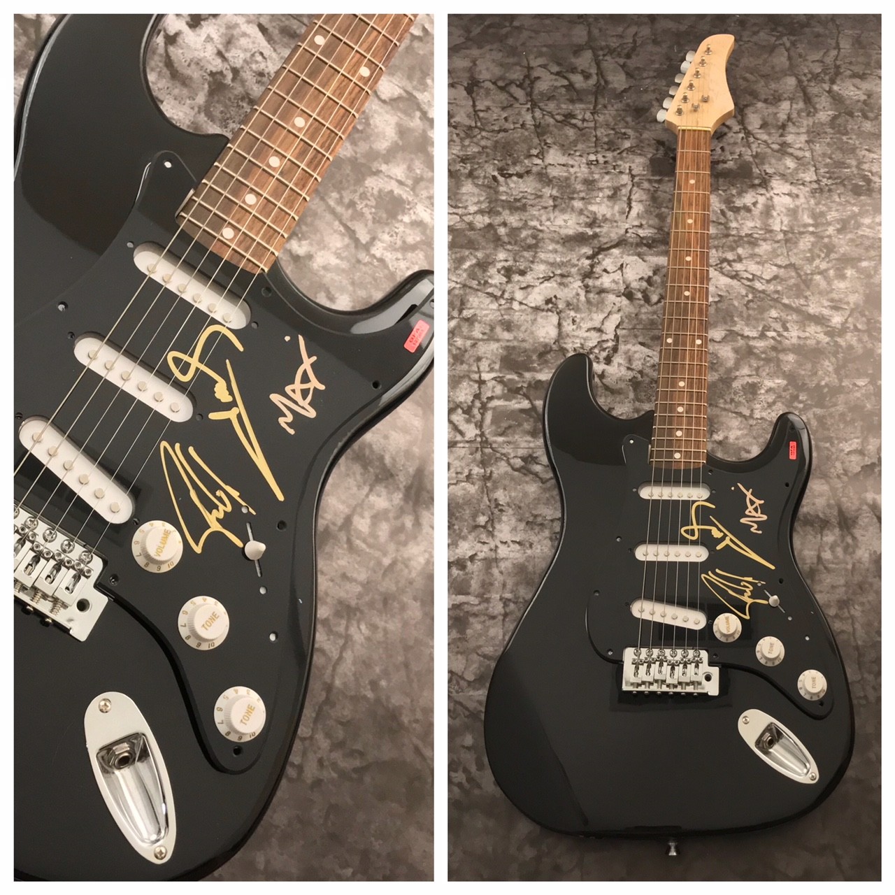 GFA Andreas Kisser x3 Band * SEPULTURA * Signed Electric Guitar LA1 COA