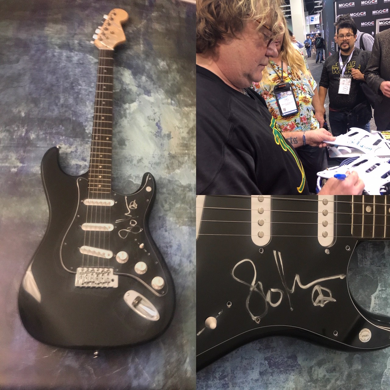 GFA Joe Satriani's Bassist * STUART HAMM * Signed Electric Guitar PROOF S2 COA