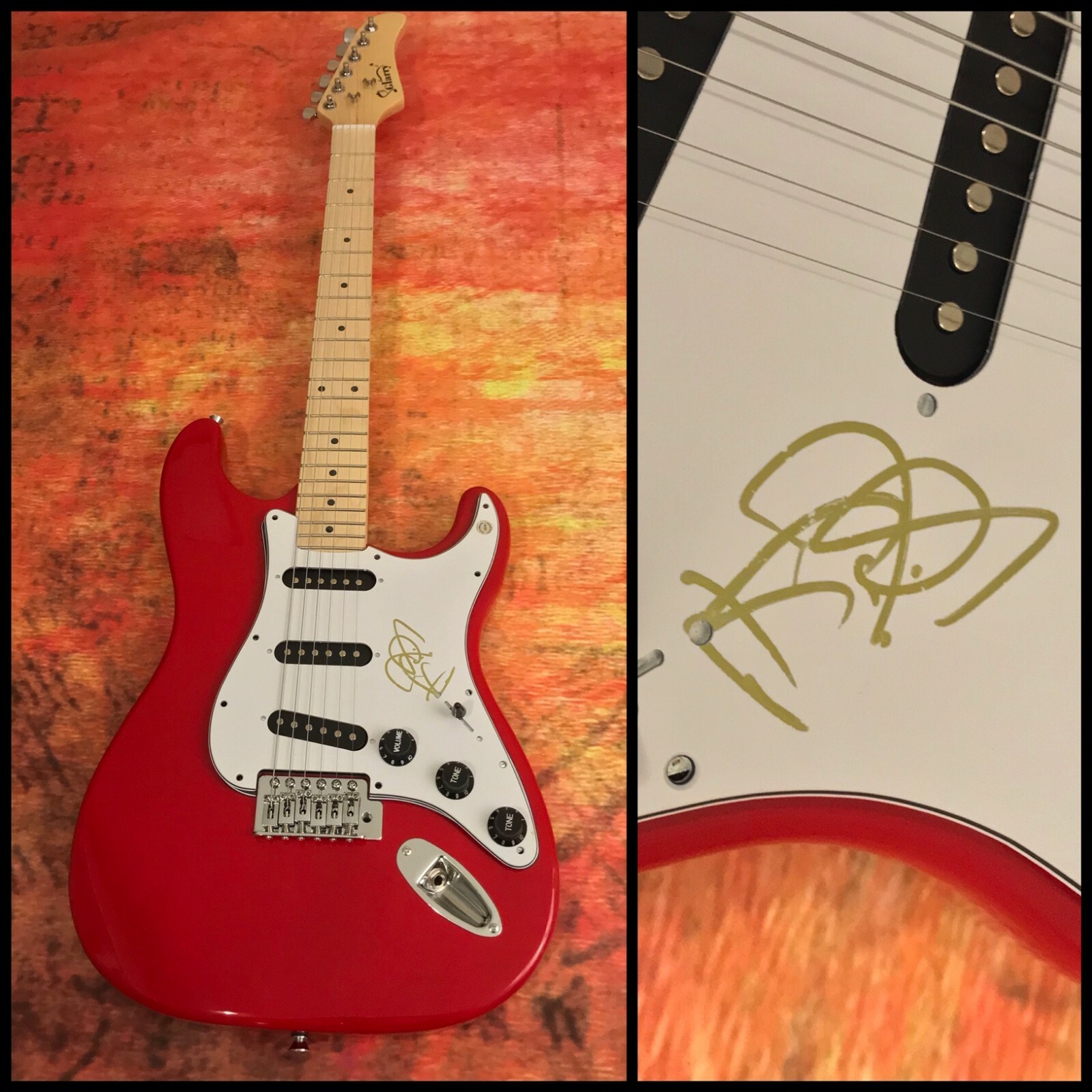 GFA Home & Raging Fire Star * PHILLIP PHILLIPS * Signed Electric Guitar P3 COA