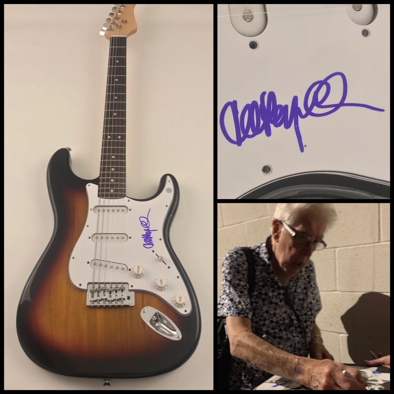GFA And the Bluesbreakers * JOHN MAYALL * Signed Electric Guitar PROOF J3 COA
