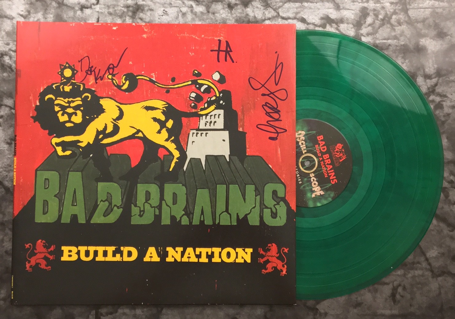GFA HR, Dr. Know & Darryl * BAD BRAINS * Signed Record Album PROOF AD2 COA