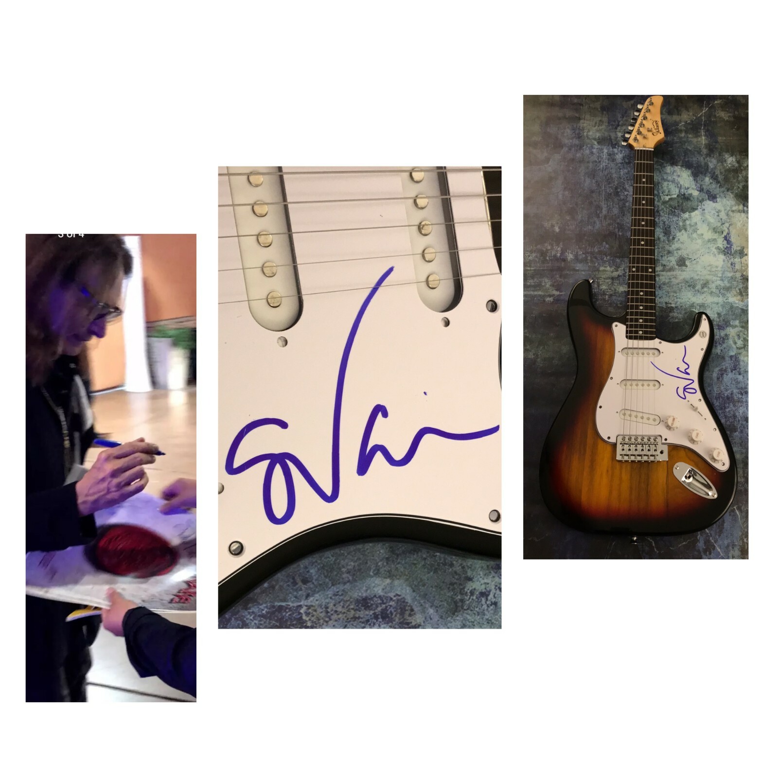 GFA G3 & David Lee Roth Guitarist * STEVE VAI * Signed Electric Guitar SV5 COA