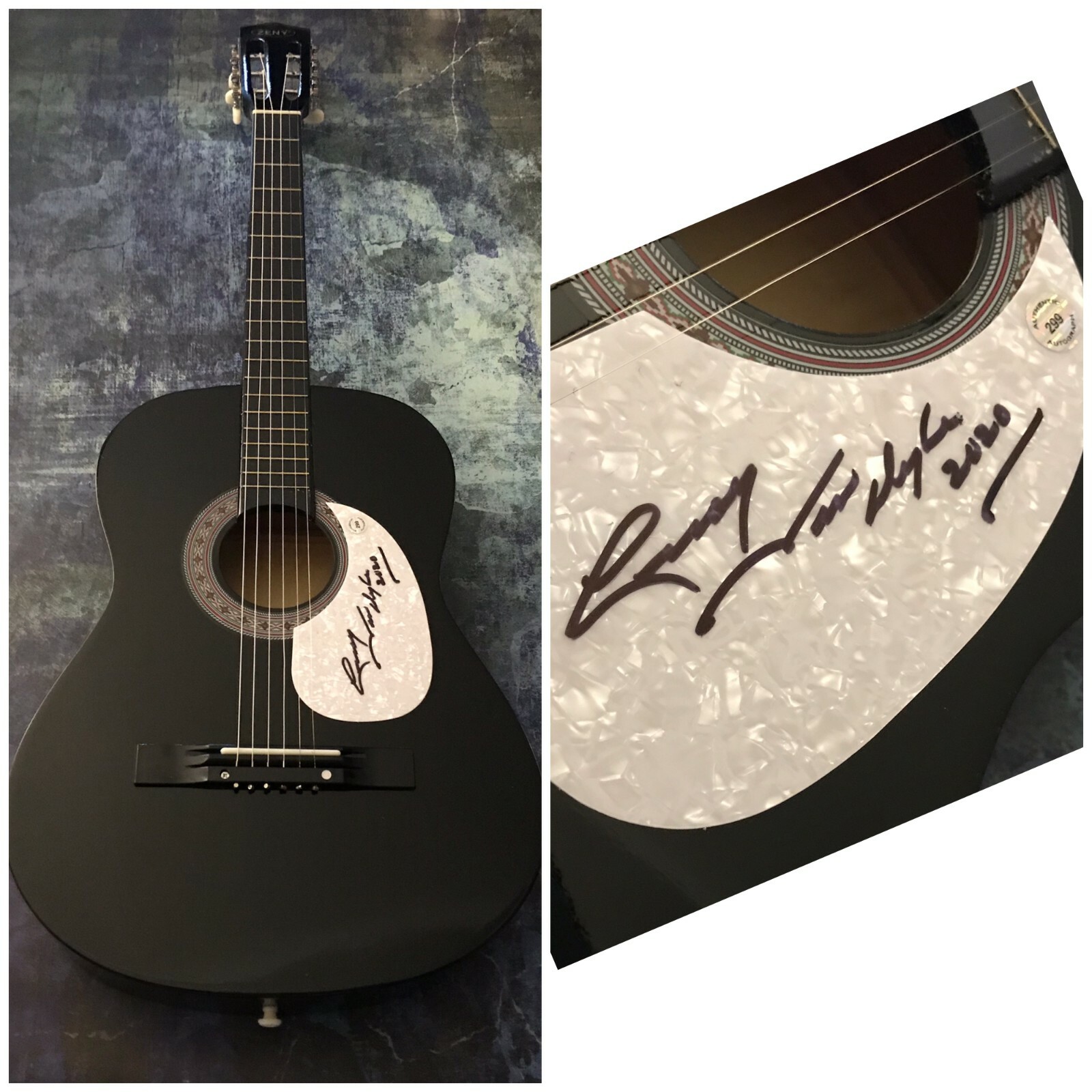 GFA The Auctioneer * LEROY VAN DYKE * Signed Acoustic Guitar L2 COA
