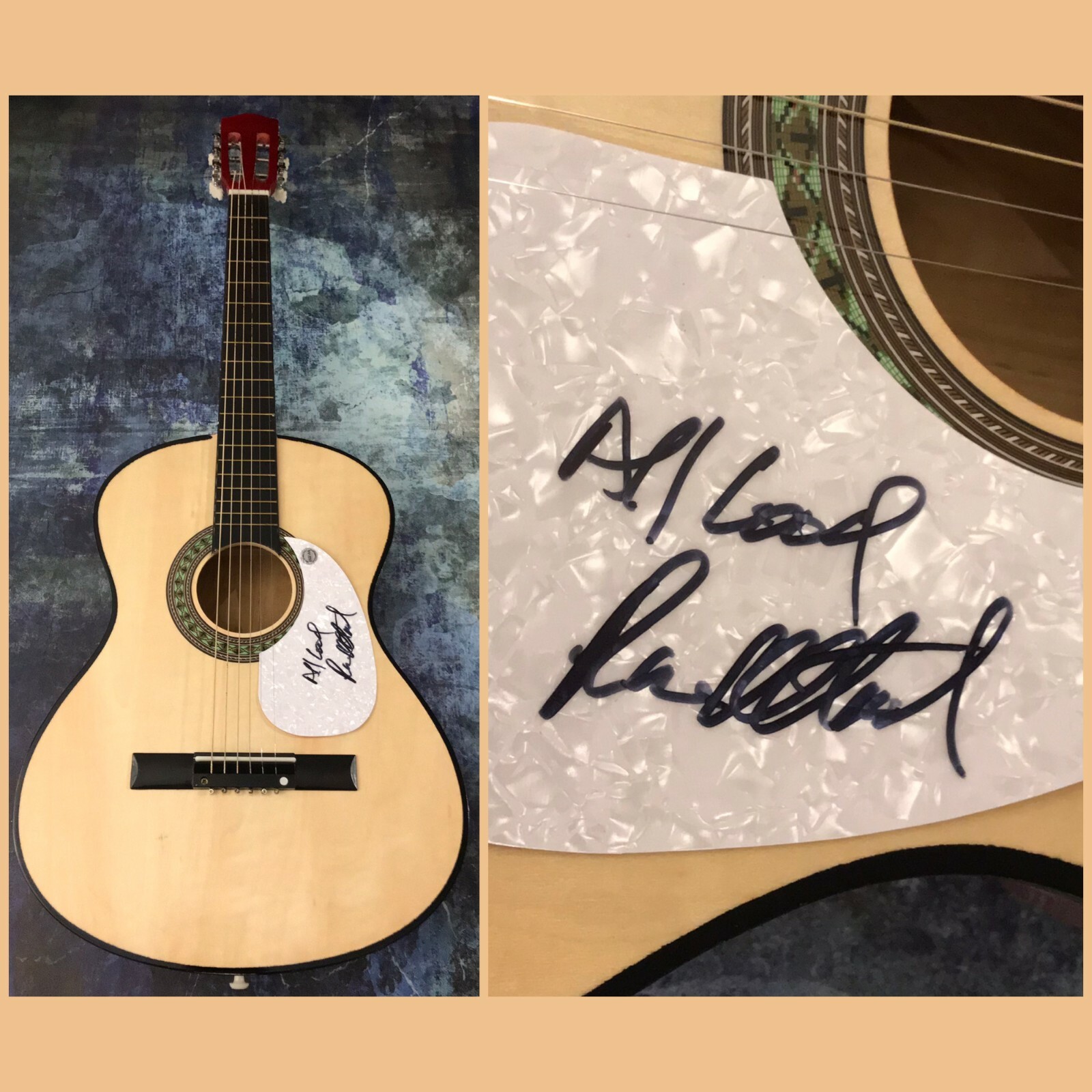 GFA King Harvest Band * RON ALTBACH * Signed Acoustic Guitar R1 COA
