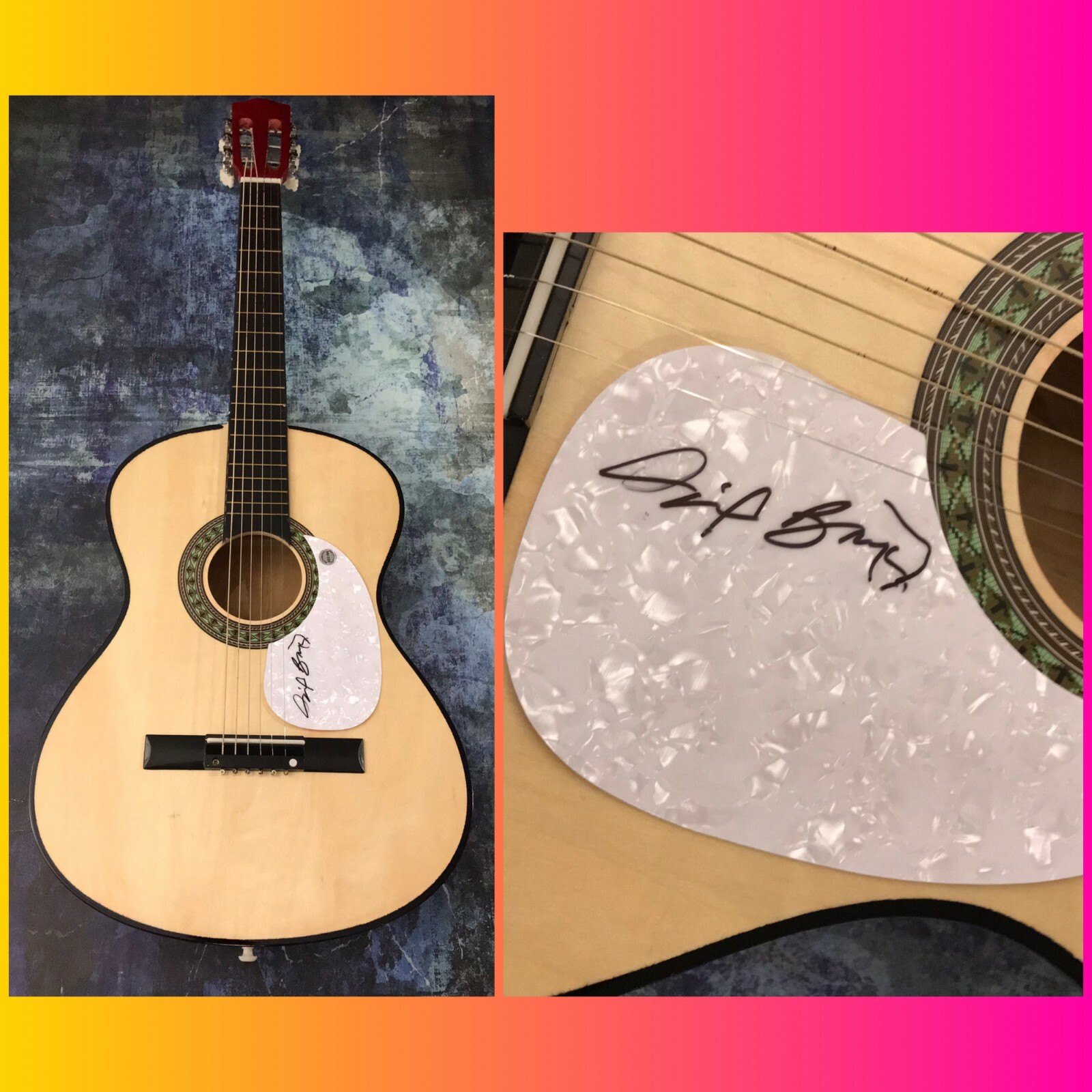 GFA The Nashville Cats * DAVID BRIGGS * Signed Acoustic Guitar COA
