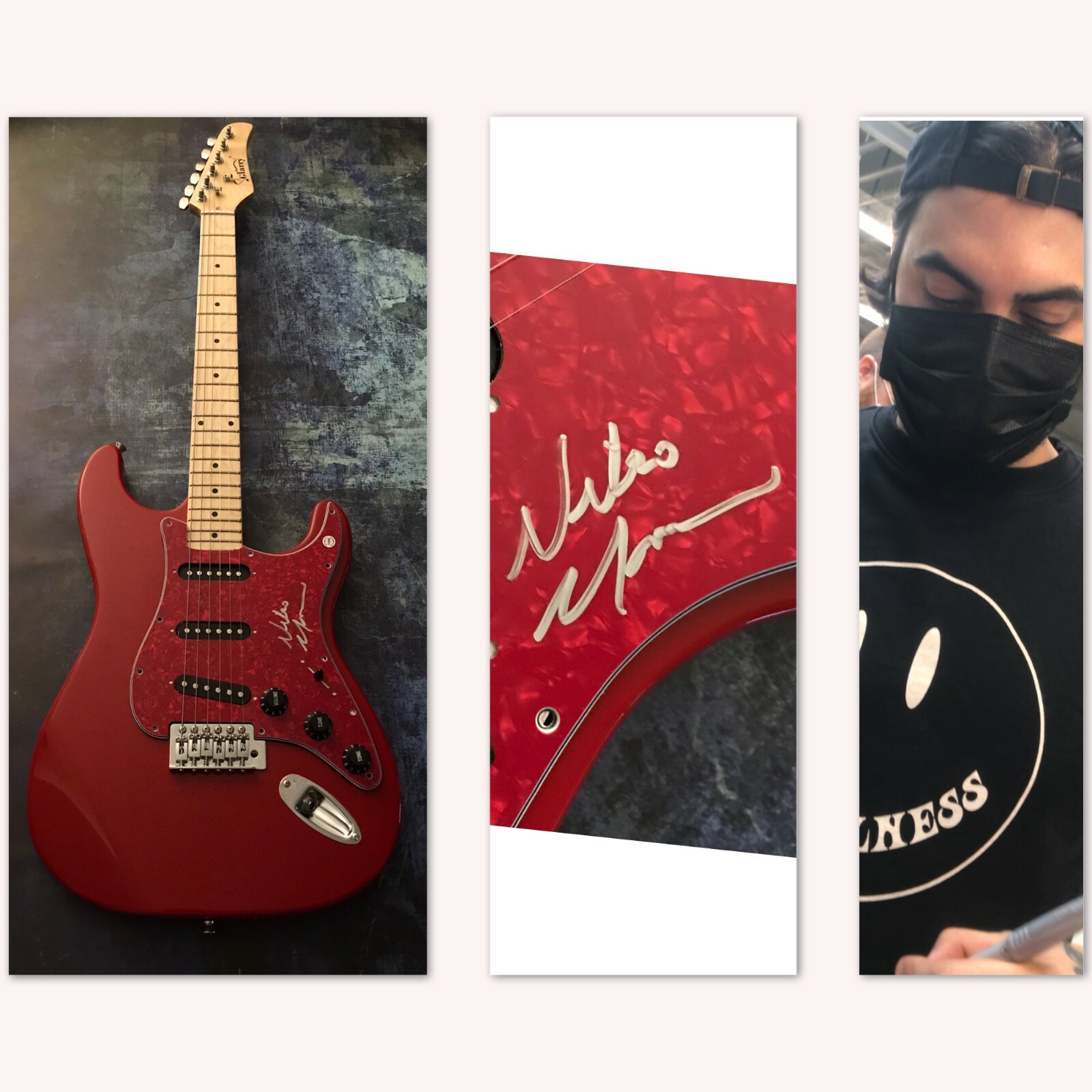 GFA Good Time & Paradise to Me * NIKO MOON * Signed Electric Guitar PROOF N1 COA