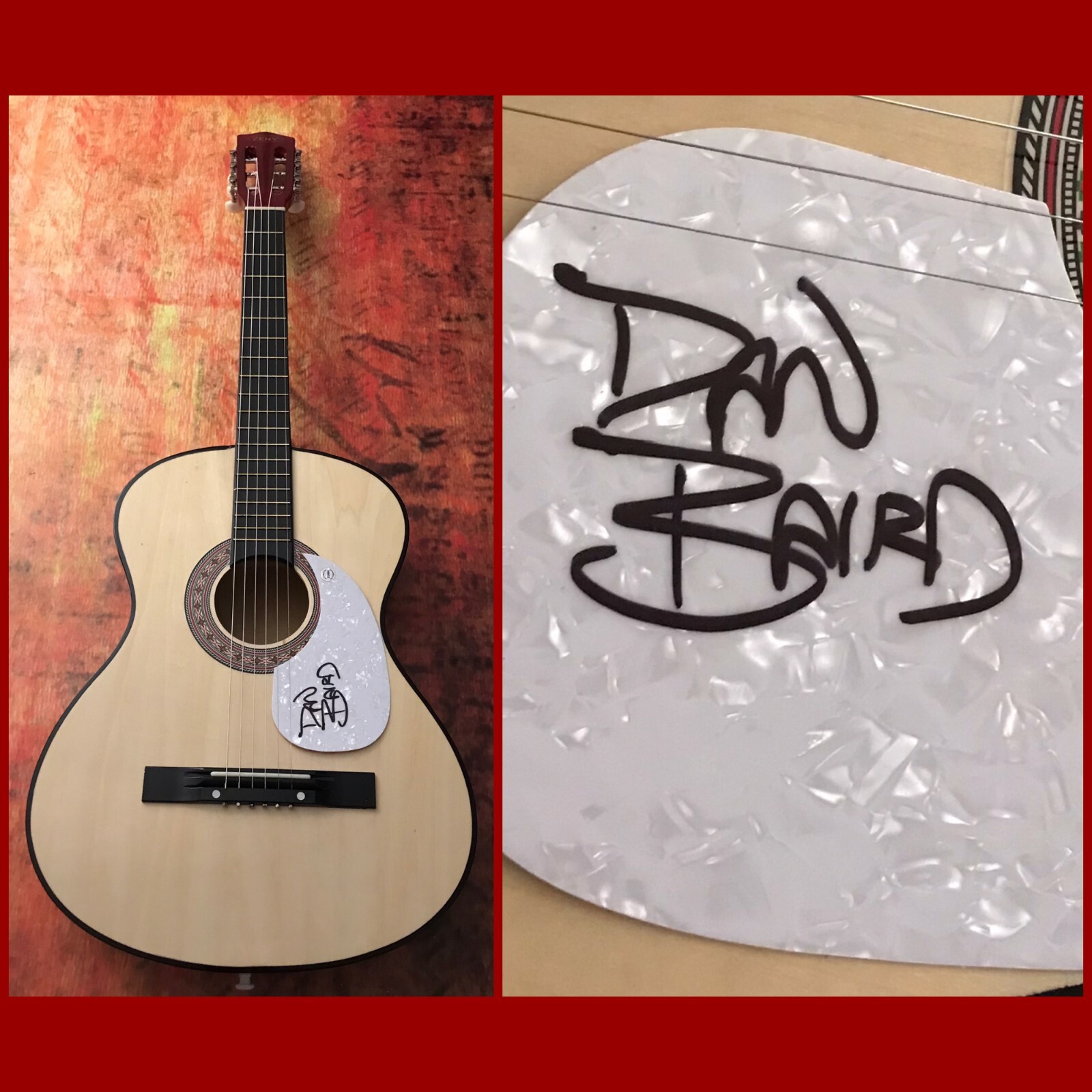GFA The Georgia Satellites Singer * DAN BAIRD * Signed Acoustic Guitar D2 COA
