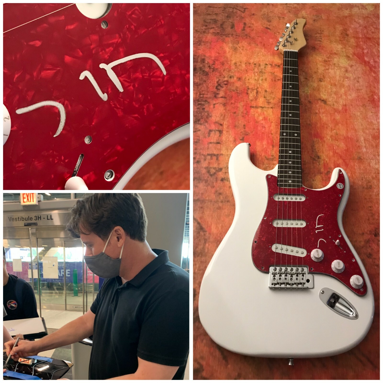 GFA Jimmy Eat World Singer * JIM ADKINS * Signed Electric Guitar PROOF J1 COA
