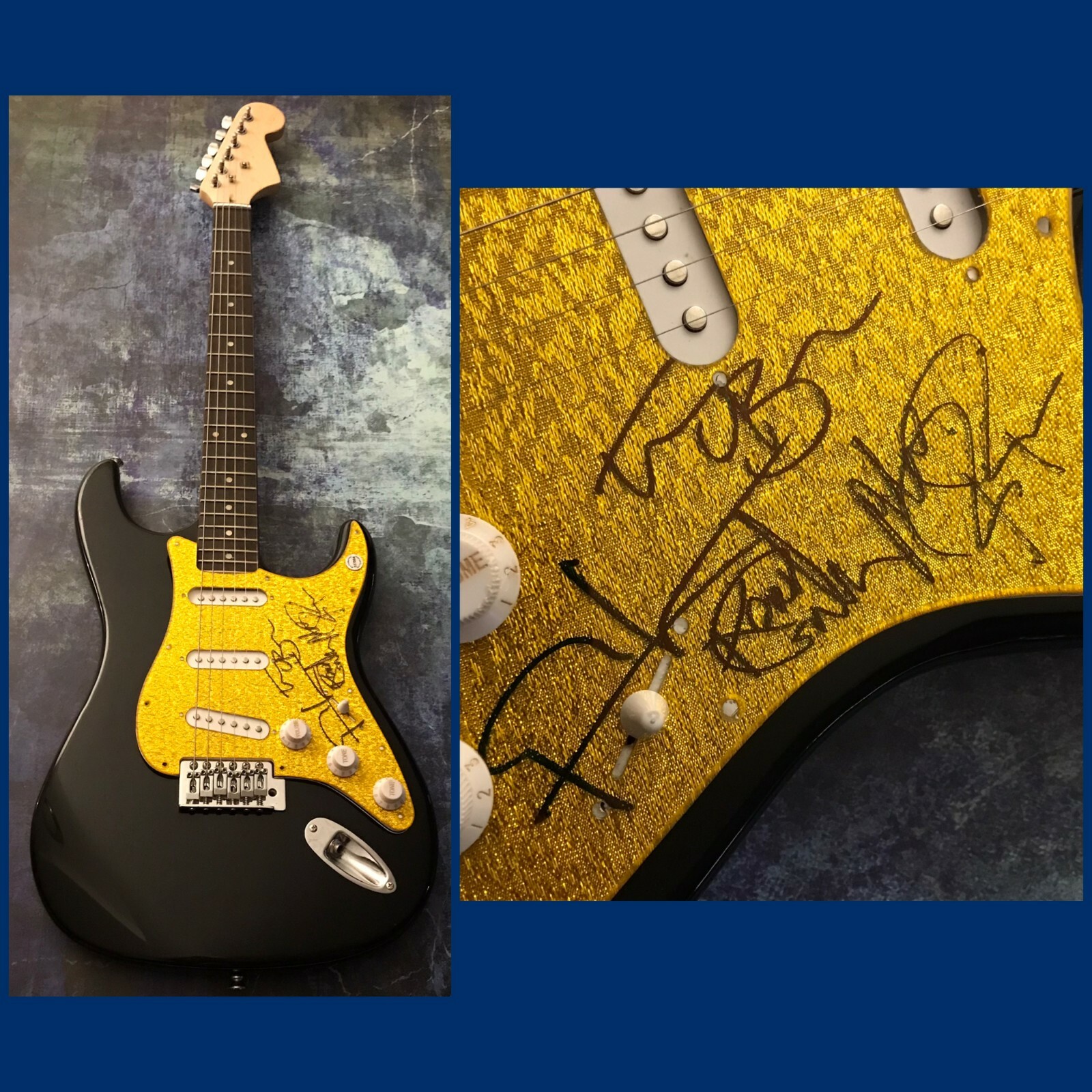 GFA Gary Louris x4 Band * THE JAYHAWKS * Signed Electric Guitar PROOF J3 COA
