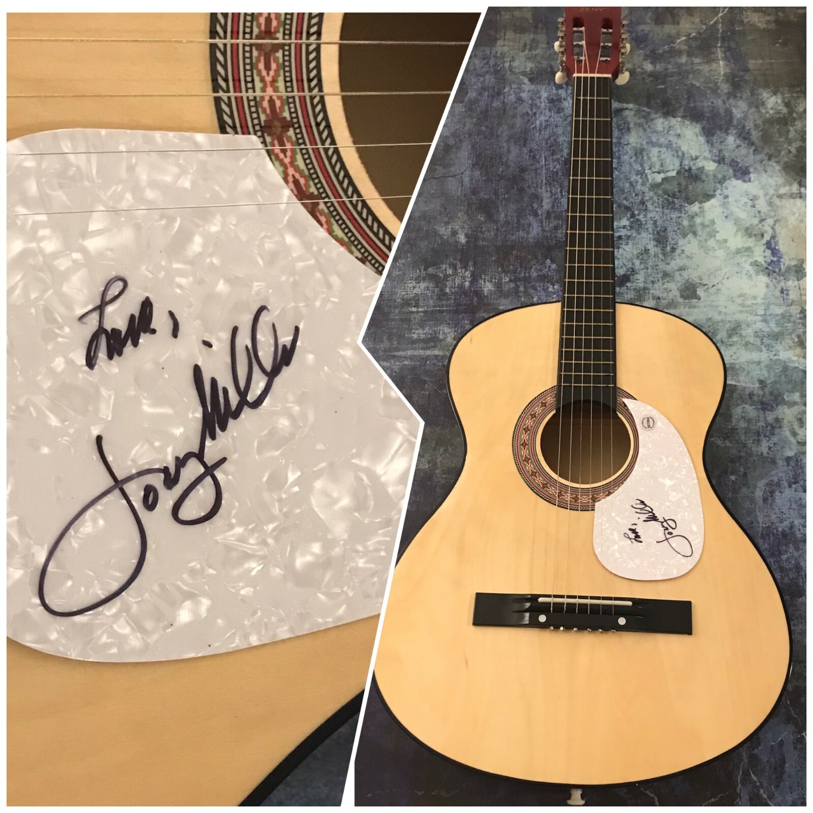 GFA He Walks Like a Man Star * JODY MILLER * Signed Acoustic Guitar J2 COA
