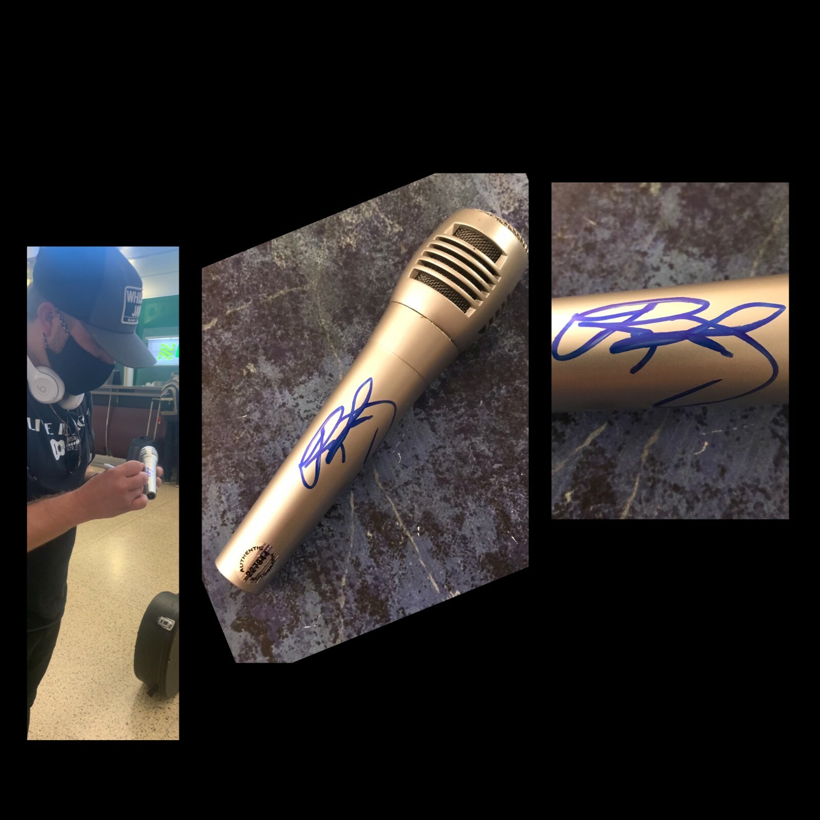 GFA Buy and Buy Home to Me * ROSS ELLIS * Signed Microphone PROOF R1 COA
